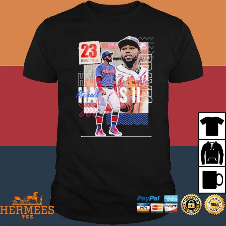 Michael Harris II Baseball Paper Braves 23 Center Fielder T-shirt