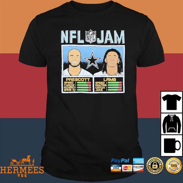 Official Nfl Jam Cowboys Prescott And Lamb Shirt, hoodie, tank top