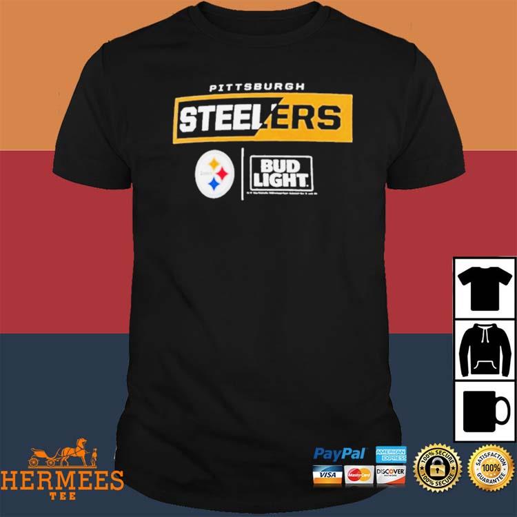 Pittsburgh Steelers Nfl X Bud Light T Shirt - Peanutstee