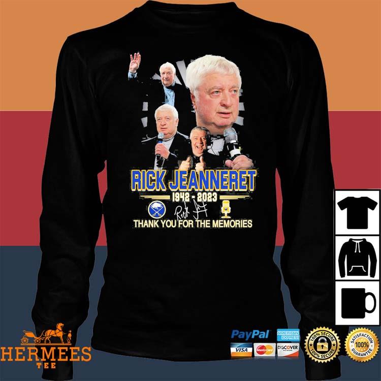 Rick Jeanneret 1942 2023 Memories Signature Shirt, hoodie, sweater, long  sleeve and tank top