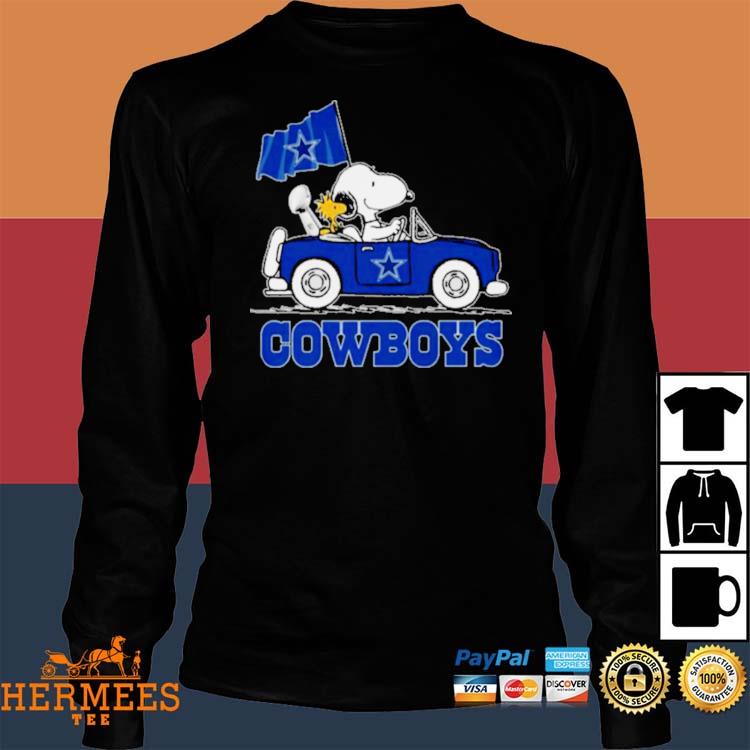 Snoopy And Woodstock Driving Car Dallas Cowboys Shirt