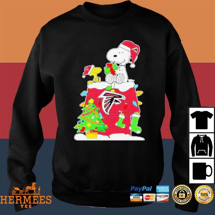 Happy Merry Christmas Snoopy Atlanta Falcons logo gift shirt, hoodie,  sweater, long sleeve and tank top