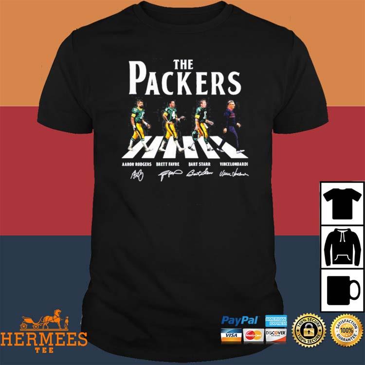 Green Bay Packers abbey road signatures T-shirt