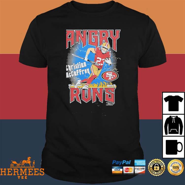 Angry Runs 49ers Christian Mccaffrey Shirt, hoodie, sweater, long