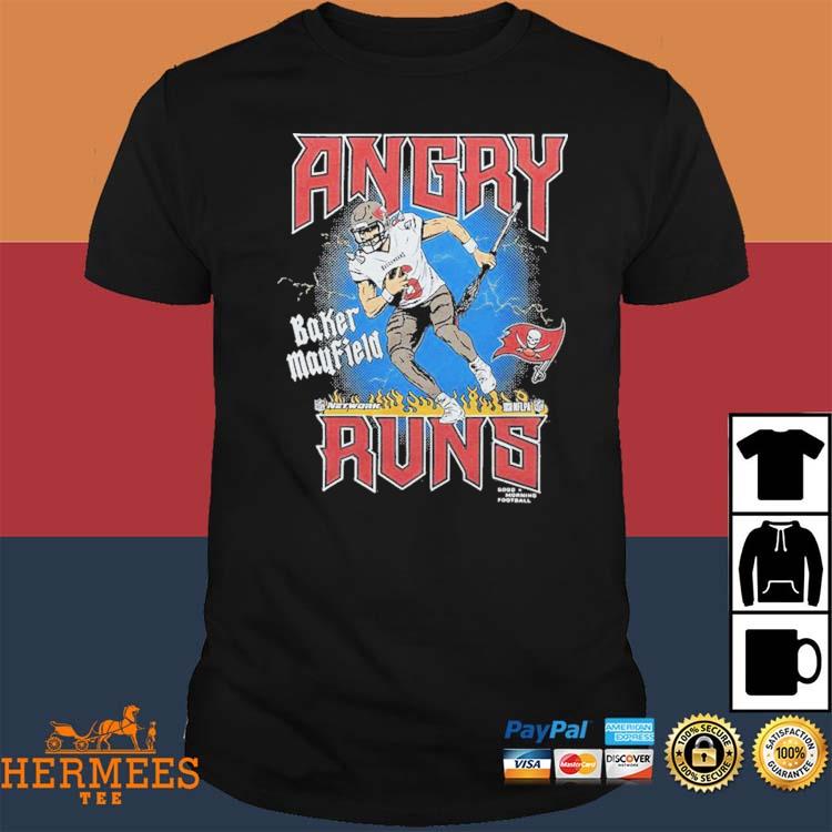 Official Angry Runs Buccaneers Baker Mayfield Shirt, hoodie, sweater, long  sleeve and tank top