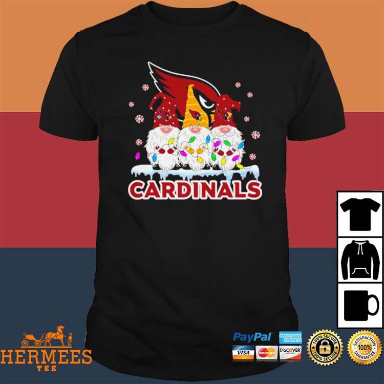 Gnomies Arizona Cardinals Christmas T-Shirt - TeeNavi