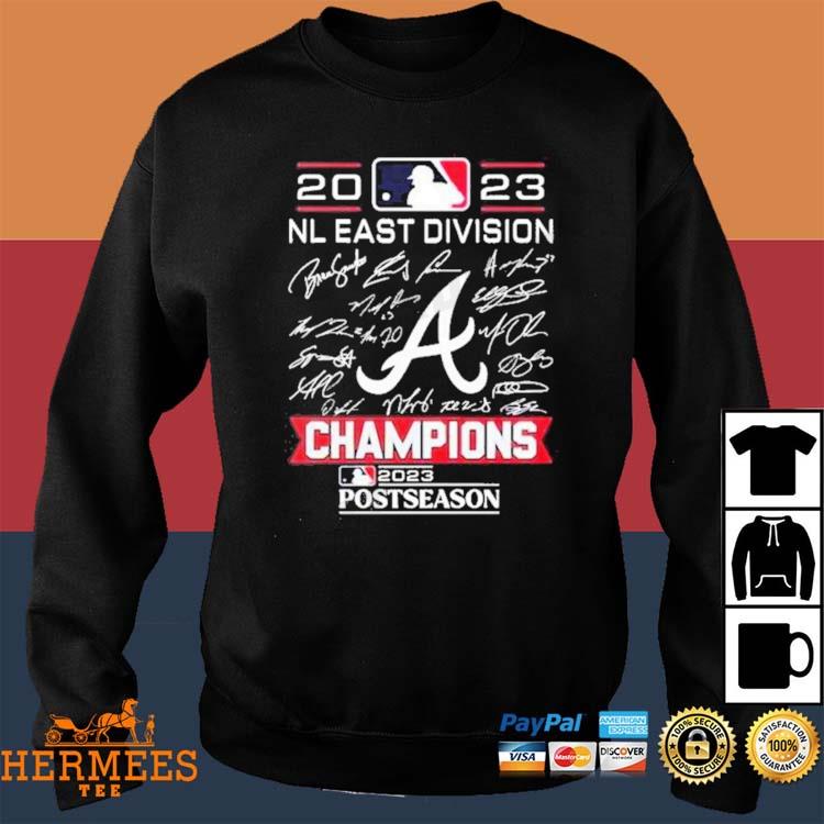 Atlanta Braves 2023 Nl East Division Champions Signatures Shirt
