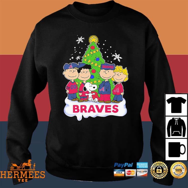 Official atlanta braves Snoopy Peanuts Christmas shirt, hoodie