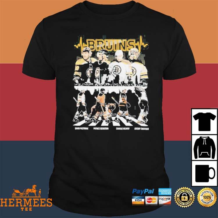 Boston Bruins Abbey Road David Pastrnak Patrice Bergeron Charlie Mcavoy  Jeremy Swayman Signatures Hsirt, hoodie, sweater, long sleeve and tank top