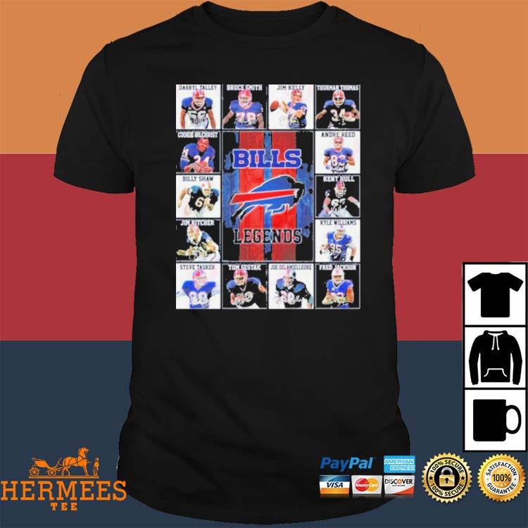 Official Buffalo Bills Legends Players 2023 Signatures shirt