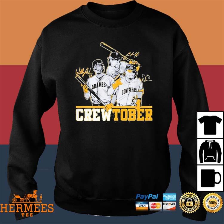 Christian Yelich Willy Adames And William Contreras Crewtober Shirt,  hoodie, sweater, long sleeve and tank top