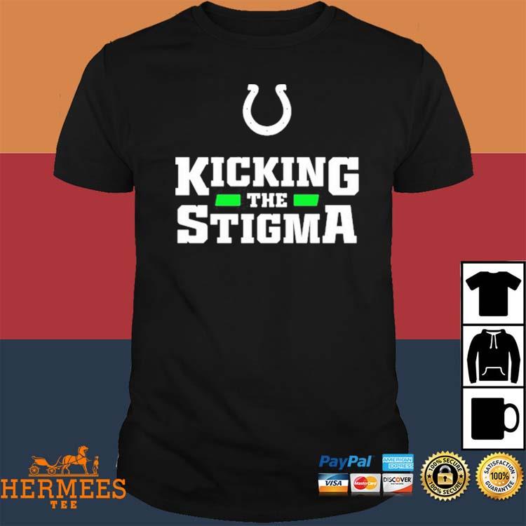 Indianapolis Colts Kicking The Stigma I Am Stronger Than My Darkest Day  Shirt, hoodie, sweater, long sleeve and tank top