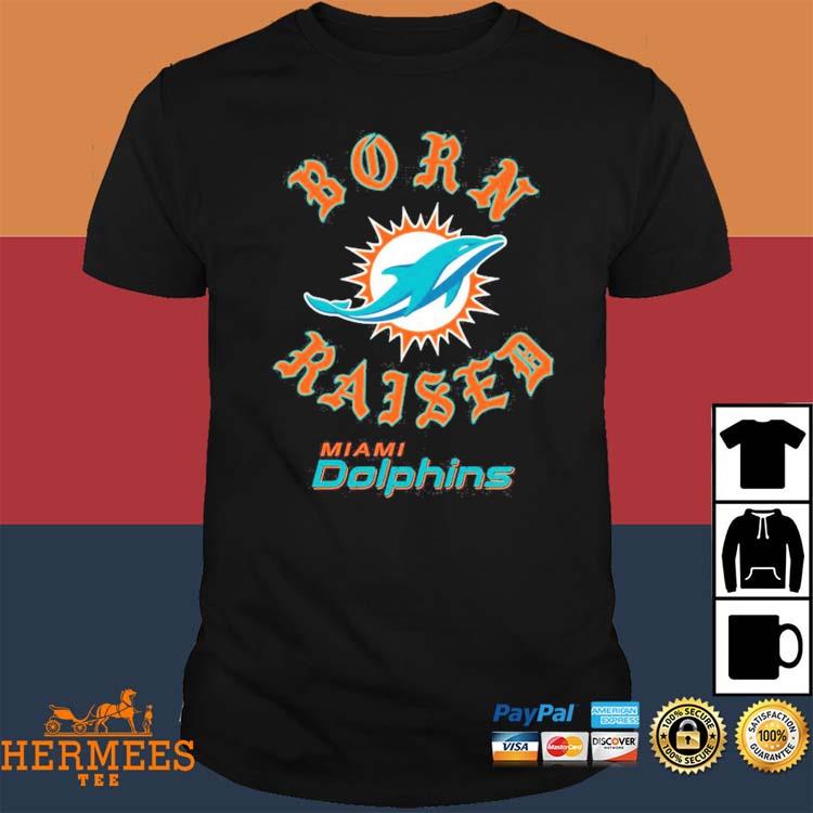 Youth Orange Miami Dolphins Logo Allover Print Long Sleeve T-Shirt