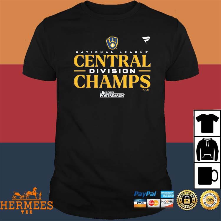 Official 2023 NL Central Division Champions Milwaukee Brewers Unisex T-Shirt,  hoodie, sweater, long sleeve and tank top