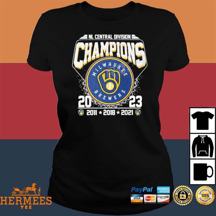 Funny Milwaukee Brewers National League Central Division 2023 Champions  Shirt, hoodie, sweater, long sleeve and tank top