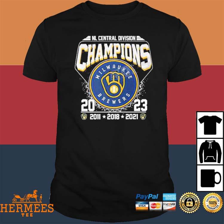 Official Brewers 2023 Milwaukee Brewers NL Central Division Champions Shirt,  hoodie, sweater and long sleeve