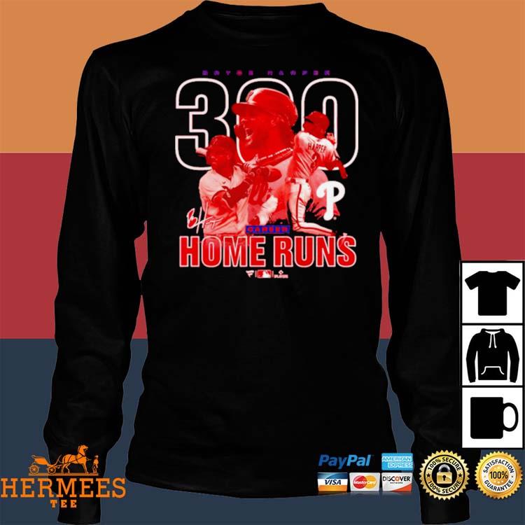 Official official Bryce Harper Philadelphia Phillies 300th Career Home Run  T-Shirt, hoodie, sweater, long sleeve and tank top