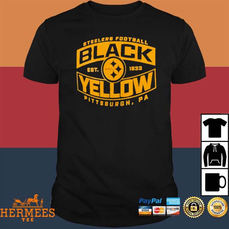 Official Pittsburgh Steelers men's black and yellow bars T-shirt, hoodie,  tank top, sweater and long sleeve t-shirt