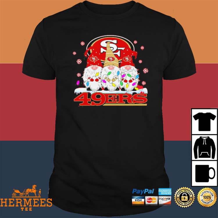 Official san Francisco 49ers Football Gnomes Christmas 2023 T