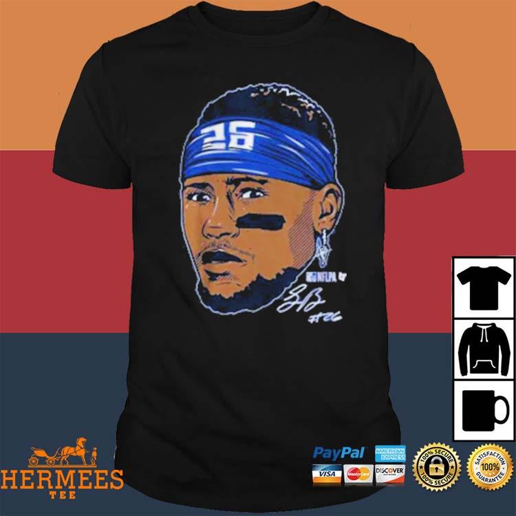 Saquon Barkley 26 Favorite Player T Shirt S Royal Blue at  Men's  Clothing store