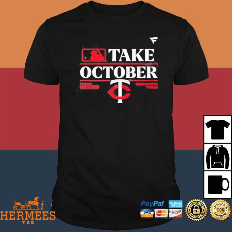 MLB Team Apparel Youth 2023 Postseason Take October Minnesota Twins  Locker Room T-Shirt