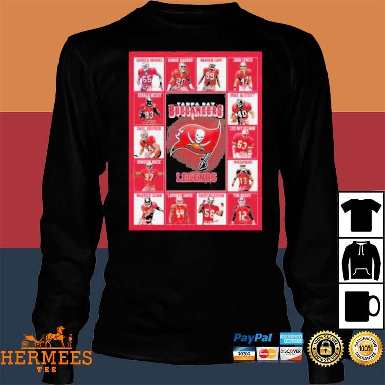 Tampa Bay Buccaneers Legends Players 2023 Signatures Shirt