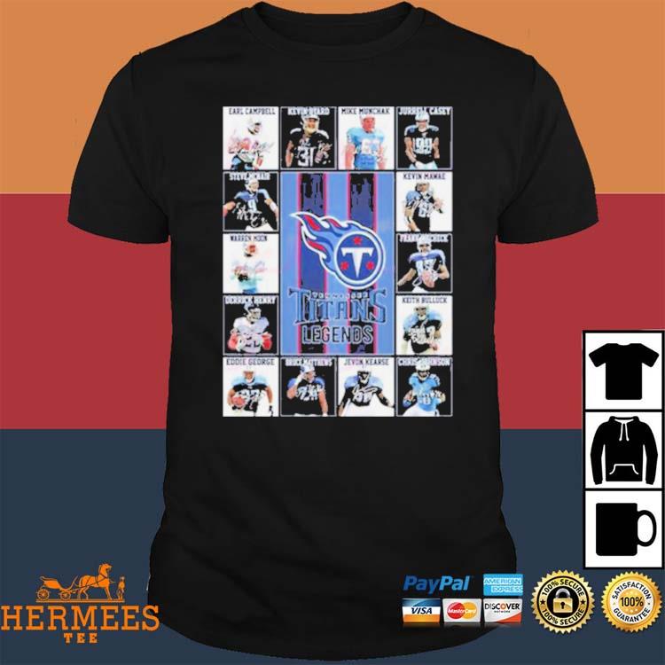 Tennessee Titans Legends Players 2023 Signatures Shirt