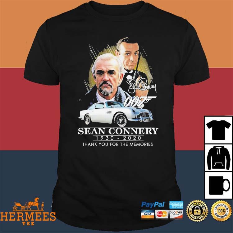 Official 007 Sean Connery 1930 – 2020 Thank You For The Memories Shirt