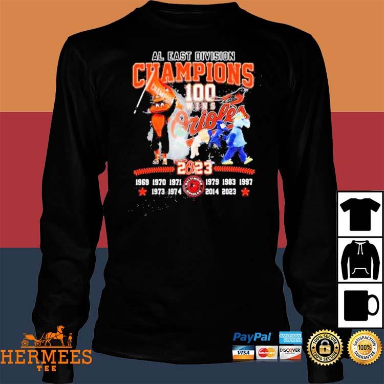 Baltimore Orioles 100 Wins AL East Division Champions 2023 Shirt, hoodie,  sweater and long sleeve