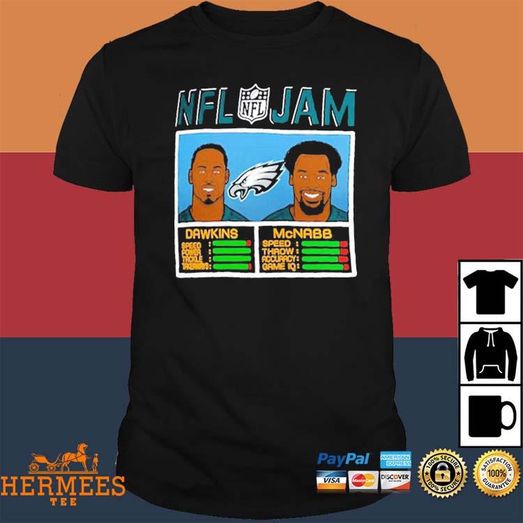 Men's Homage Brian Dawkins & Donovan McNabb Heathered Charcoal