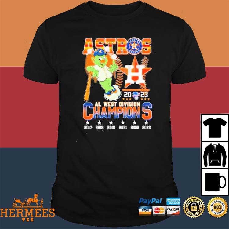 Houston Astros Al West Division Champions 2023 mascots shirt