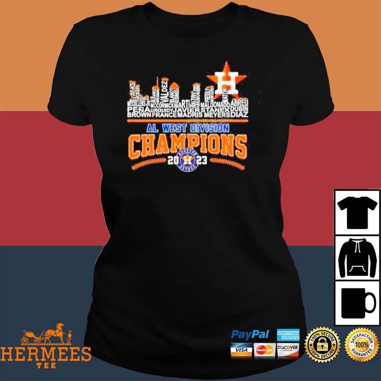 Official houston Astros AL West dividon champions back to back to back 2023  logo shirt, hoodie, sweatshirt for men and women