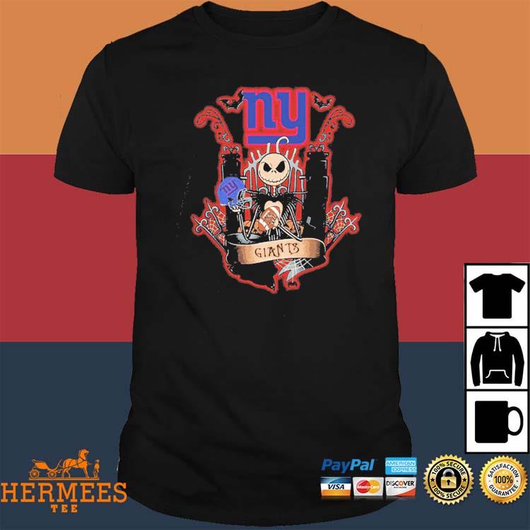 Jack Skellington Halloween New York Giants Fan T-shirt - Shibtee