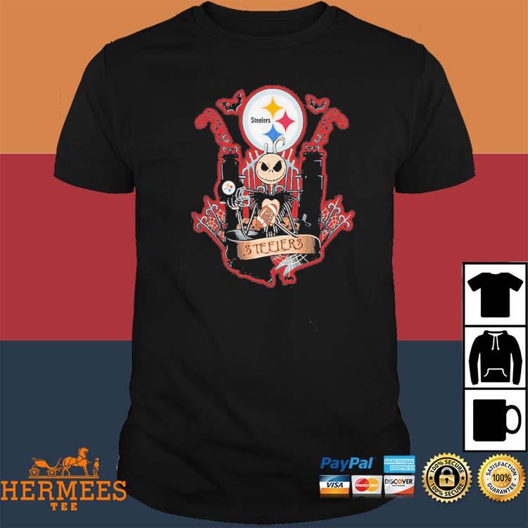 20% SALE OFF Pittsburgh Steelers Halloween Costume Hoodies Jack Skellington  – 4 Fan Shop