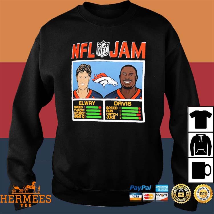 Nfl Jam Denver Broncos Elway and Davis shirt, hoodie, sweater, long sleeve  and tank top