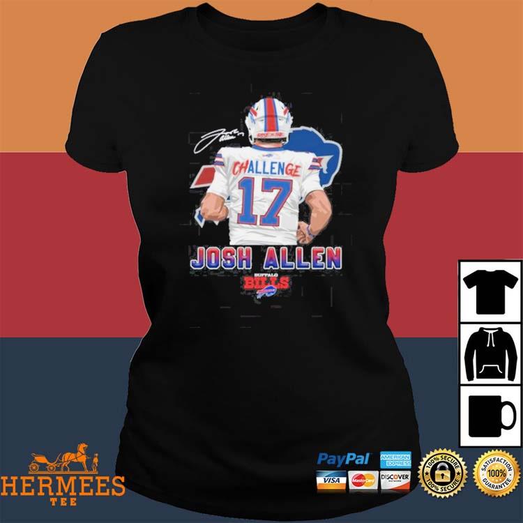 Girls Youth Josh Allen Pink Buffalo Bills Fashion Fan Gear V-Neck T-Shirt