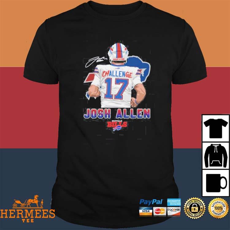 Girls Youth Buffalo Bills Josh Allen Pink Fashion Fan Gear V-Neck T-Shirt