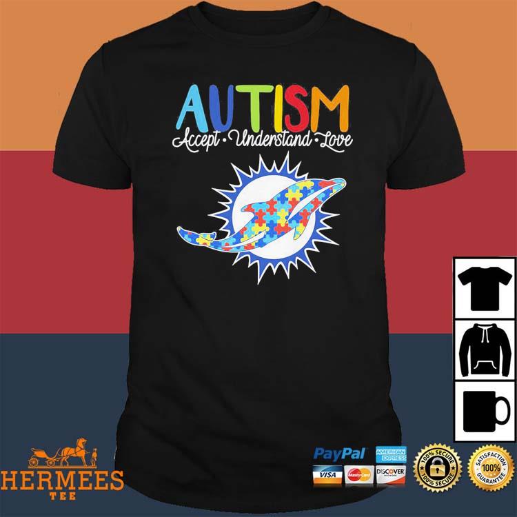 NFL Miami Dolphins Crewneck Sweatshirt Puzzle Autism Awareness Unisex  Sweatshirt