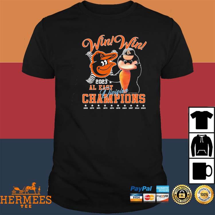 Baltimore Orioles Baseball American League East 2023 Al West Division  Champions Shirt