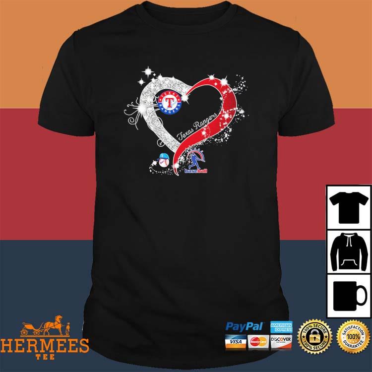Official My heart Texas rangers team shirt - CraftedstylesCotton