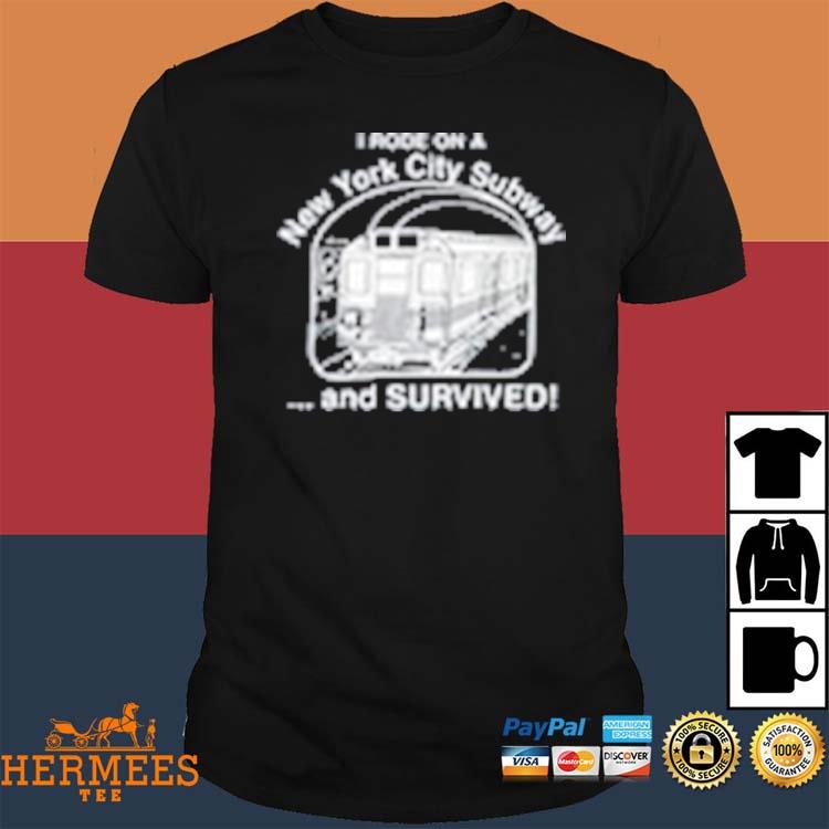 Official The Basementyardclips I Rode On A New York City Subway And Survived Shirt
