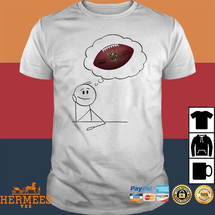 Official Thinking About Football Nfl Shirt